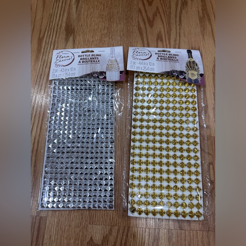 Bottle Bling- Silver & Gold